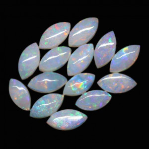 Australian Opal 2 X 4 MM Marquise White Fire